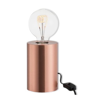 Modern copper cylindrical lamp