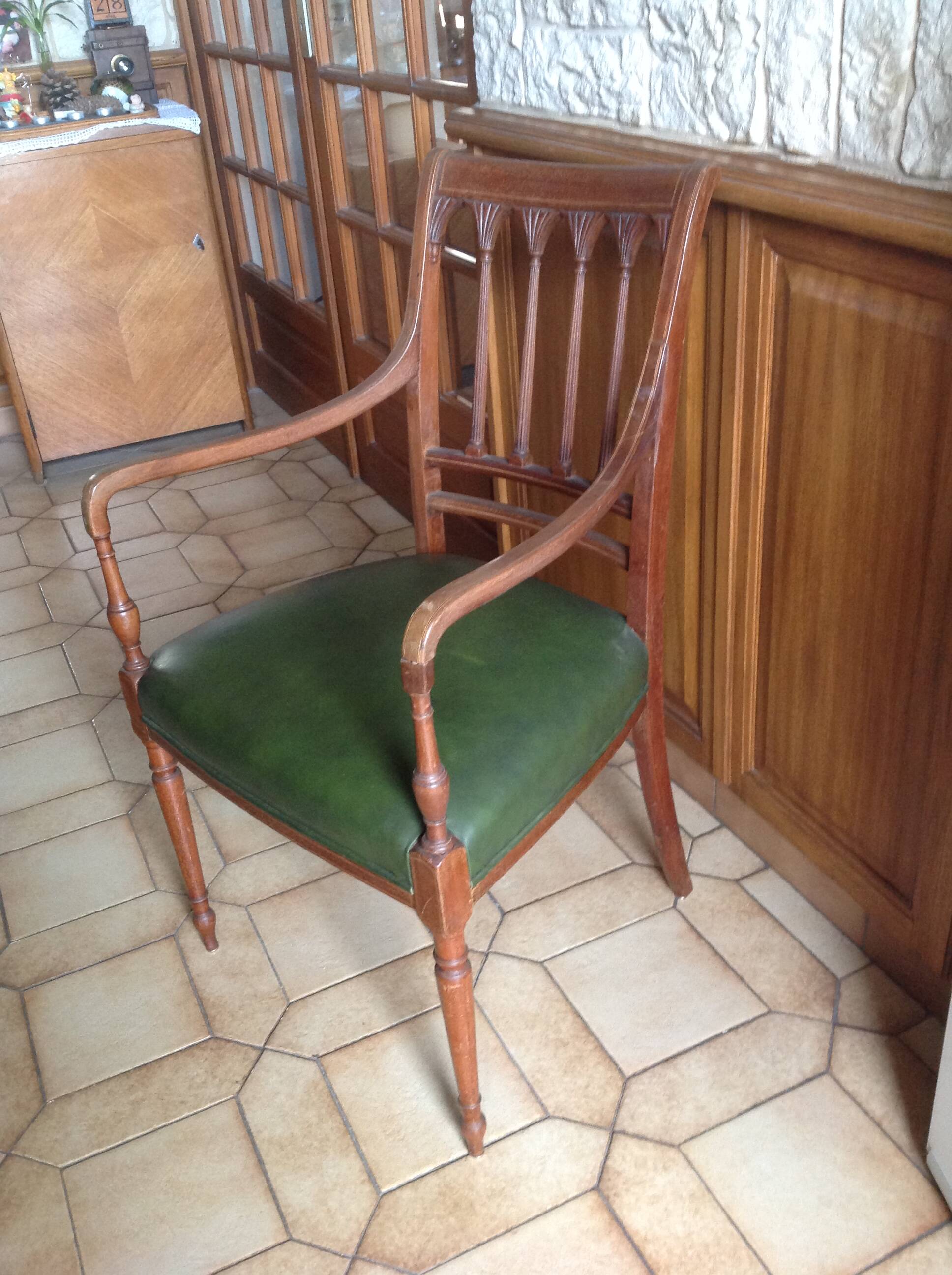 Fauteuil Anglais style Sheraton