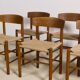 Set of 6 Oak dining chairs 'j39' by Borge Mogensen, 1960s