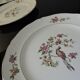 Service of 6 flat plates, semi-glazed ceramics, vintage