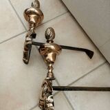 18th Century Dolphin Andirons
