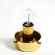Beautiful 1970s Limburg glass ceiling lamp in octagon shape