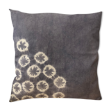 Coussin Tie and Dye bleu
