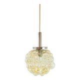 Mid-Century Amber Bubble Glass Ceiling Light/Pendant by Helena Tynell for Limburg, Germany, 1960s
