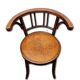 Art Nouveau Chairs Arched Wood and Floral Decoration, 1910s