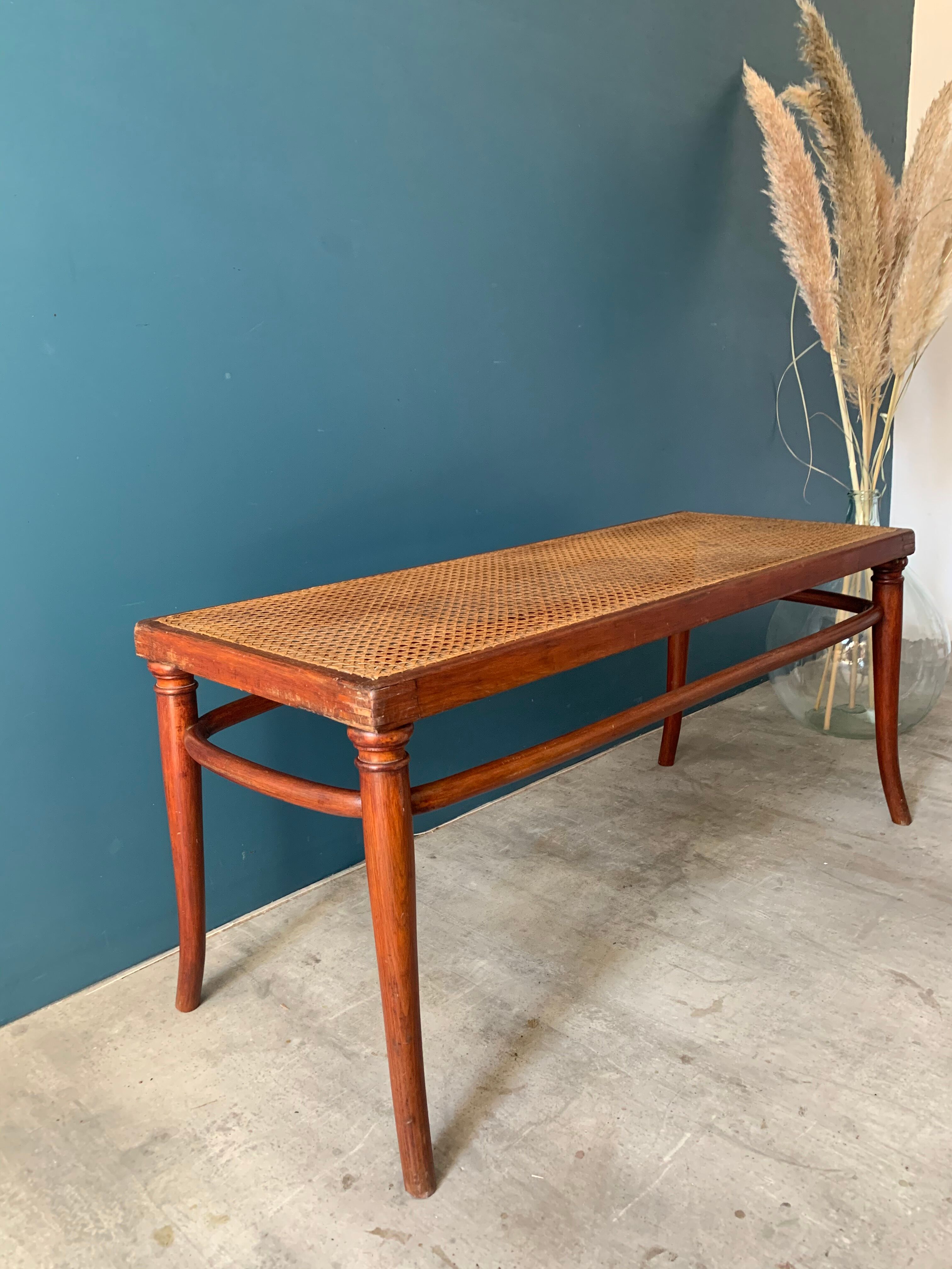 Thonet bench with canning
