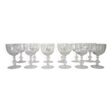 10 verres à eau en cristal de Sèvres, modèle Choiseul