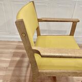 Set of 4 armchairs stamped Hans Wegner "Scandinavian design" 1960.