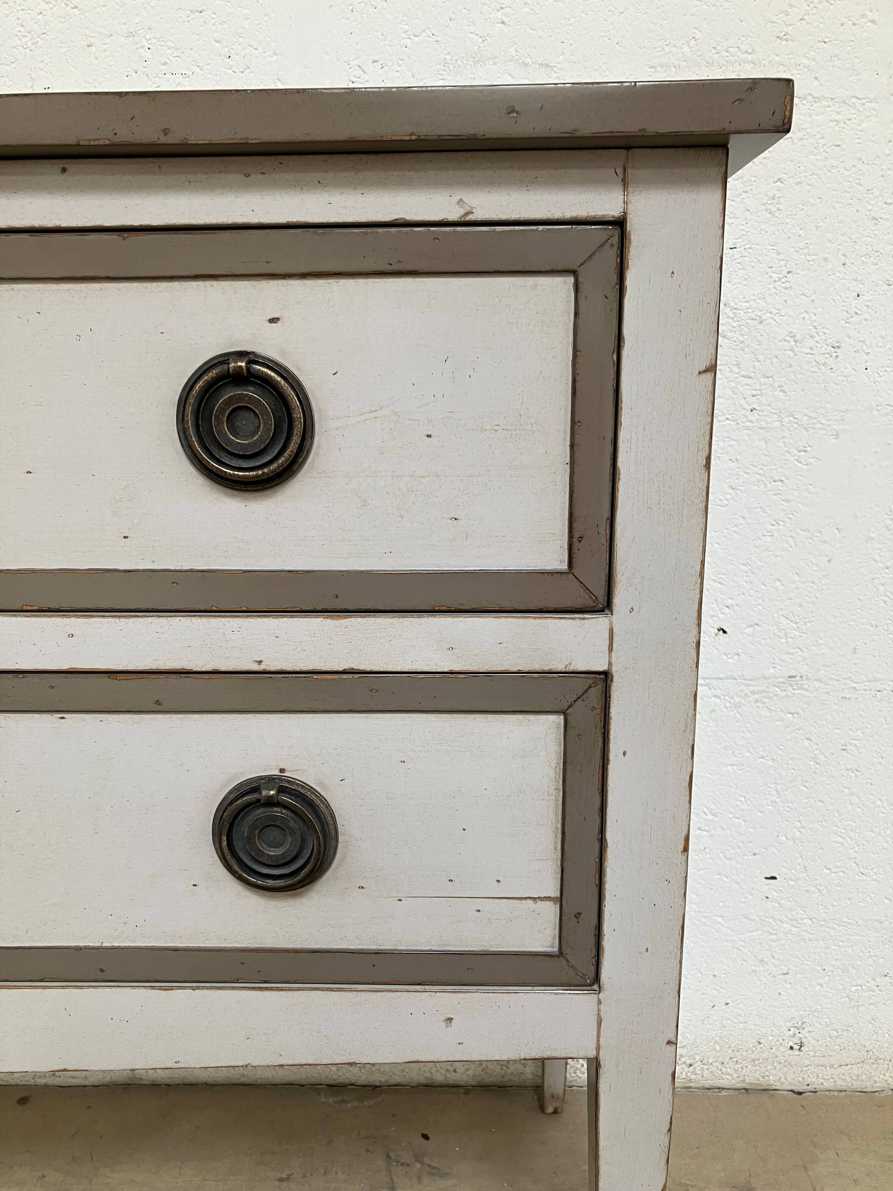 Rivoli 2-drawer chest of drawers in solid wood michel ferrnd