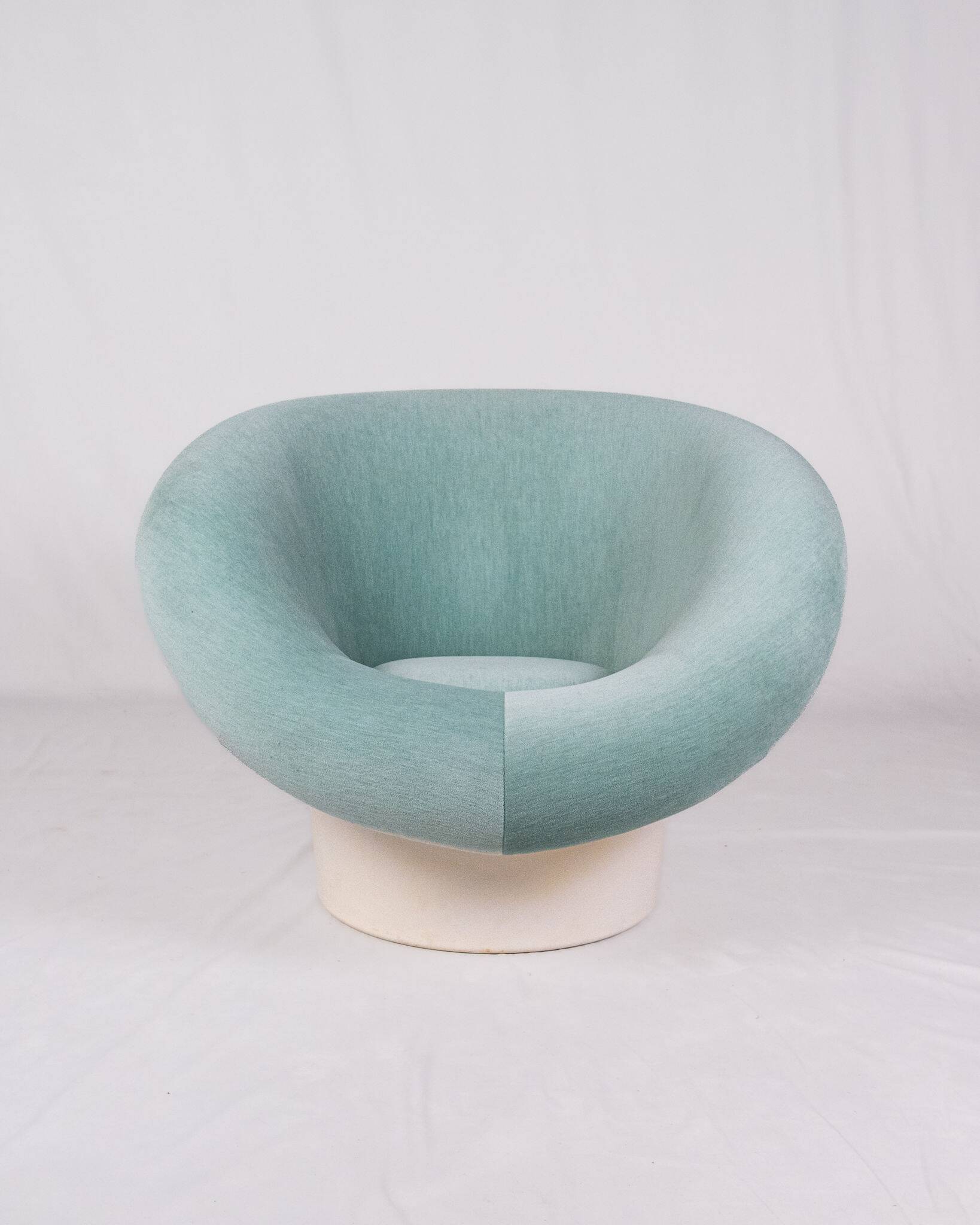 Krokus armchair in velvet by Lennart Bender for Ulferts AB, Sweden, 1970s