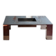 Table basse en acier modèle Tebe par Giovanni Offredi pour Saporiti, 1970