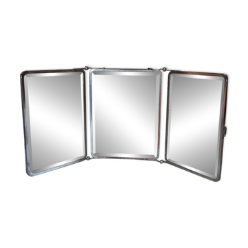 Triptych barber mirror.