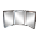 Miroir de barbier triptyque.