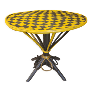 Table en bois peint vintage