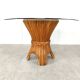 Vintage bamboo dining table, 1970s