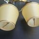 Pair of wall sconces candle holders with antique pendants