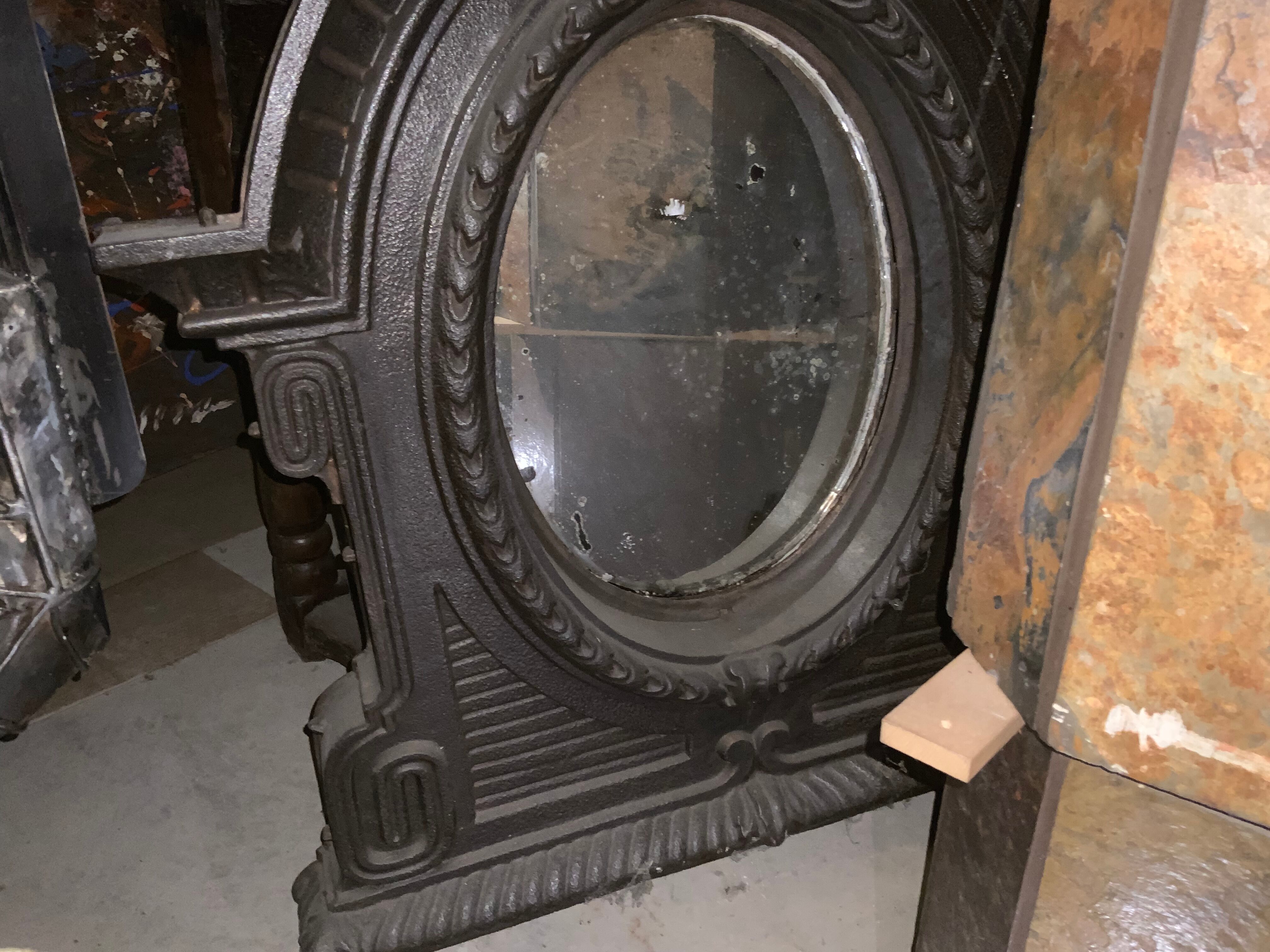 Mirror cast iron ox eye