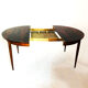 Vintage Scandinavian dining table - rosewood - extension cords