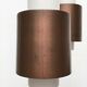 Triple cascade pendant lamp in copper and glass from the modern German space age of the mid-century by Staff, 1960s.