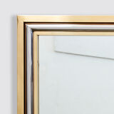 Italian mirror brass chrome by Romeo Rega 1970