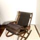 1960s Norwegian design rocking chair in teak, reference PAOLO.