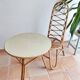 Table ronde en rotin vintage 60'