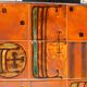 Vintage ceramic coffee table – drakkar pattern – 1970s design