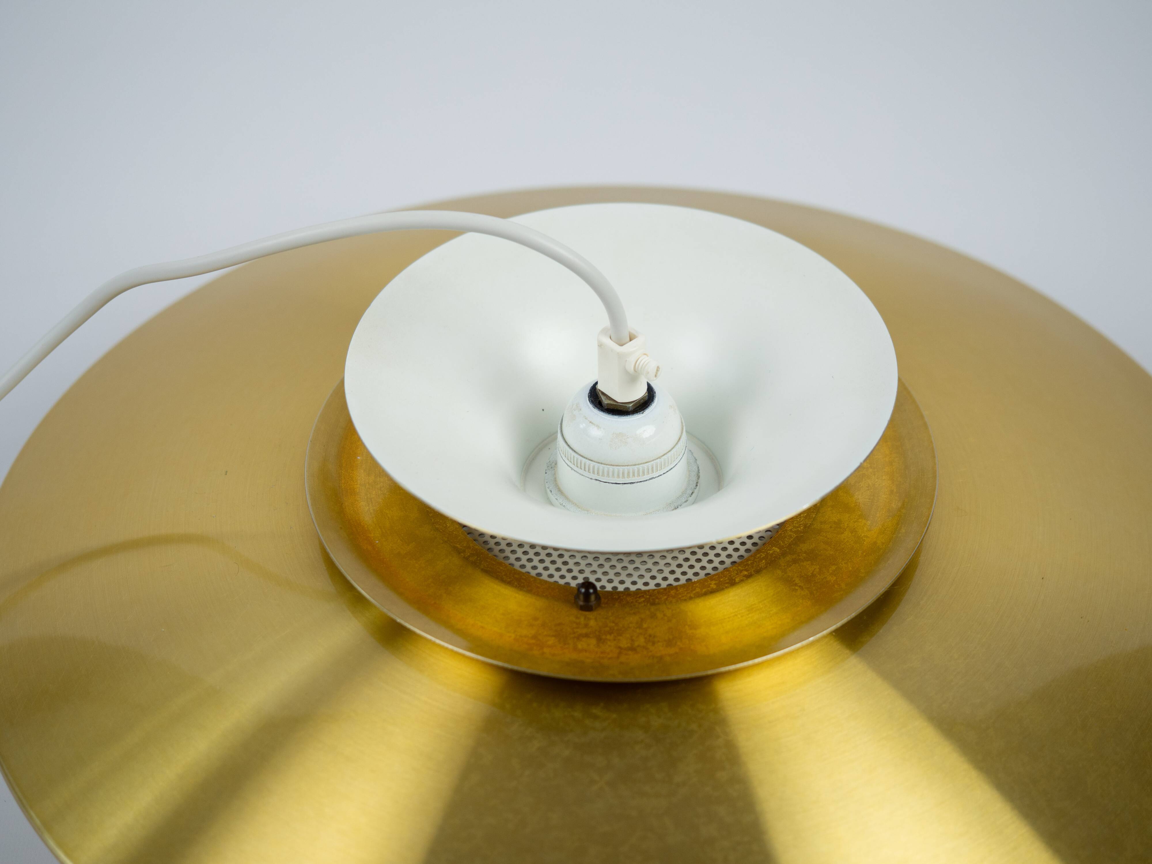 Danish vintage Roma2 pendant lamp by Junge, 1980s