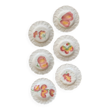 Vintage white slip plates