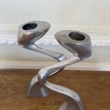 Swan candlestick pair by Matthew Hilton