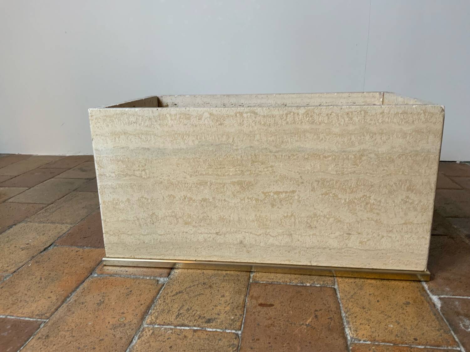 Coffee table and travertine