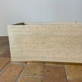 Coffee table and travertine