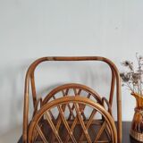 Rattan magazine holder