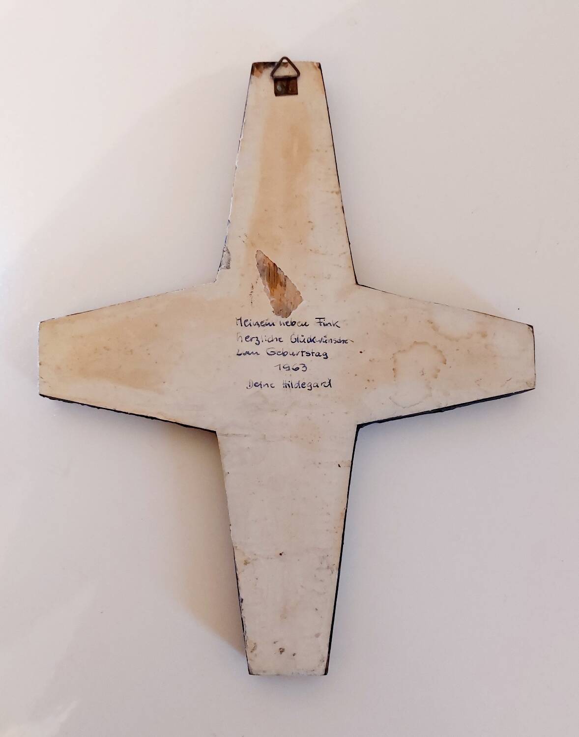 Vintage ceramic mosaic cross