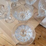Set of 7 Baccarat Côte d'Azur wine glasses