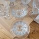 Set of 7 Baccarat Côte d'Azur wine glasses