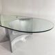 Silvered Crystal Coffee Table Jorn Mod. 3102 by G. Raimondi, Italy