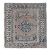 Vintage Turkish Oushak rug 183x193 cm