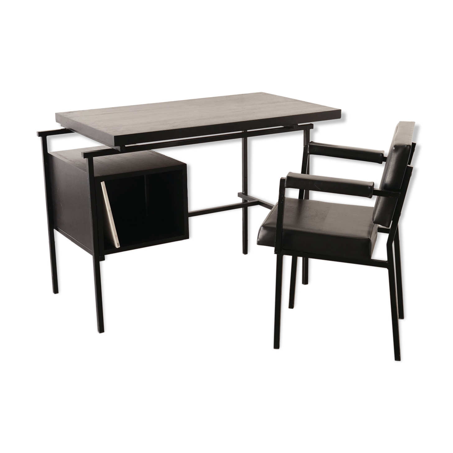 Modernist desk with chair