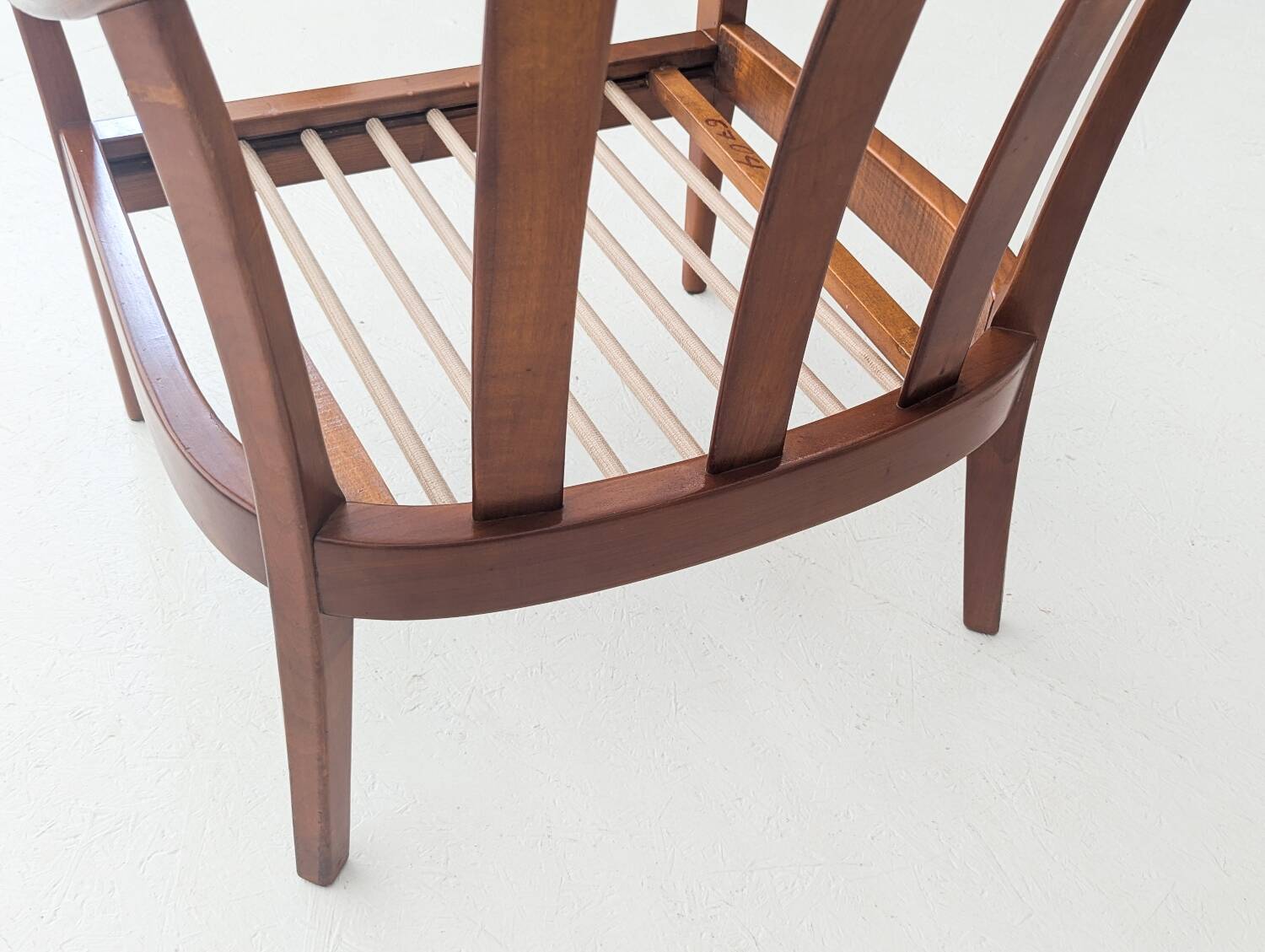 Mid-Century Wilhelm Knoll Cherry Wood Armchairs, Germany, 1960s