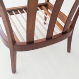 Mid-Century Wilhelm Knoll Cherry Wood Armchairs, Germany, 1960s