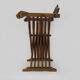 Chaise Savonarola vintage en noyer, Italie, 1970s
