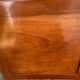 Vintage wood and rattan chest bench