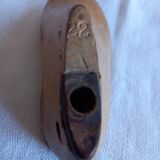 Pair of 2 children's shoe trees, handmade work, light wood, size 22