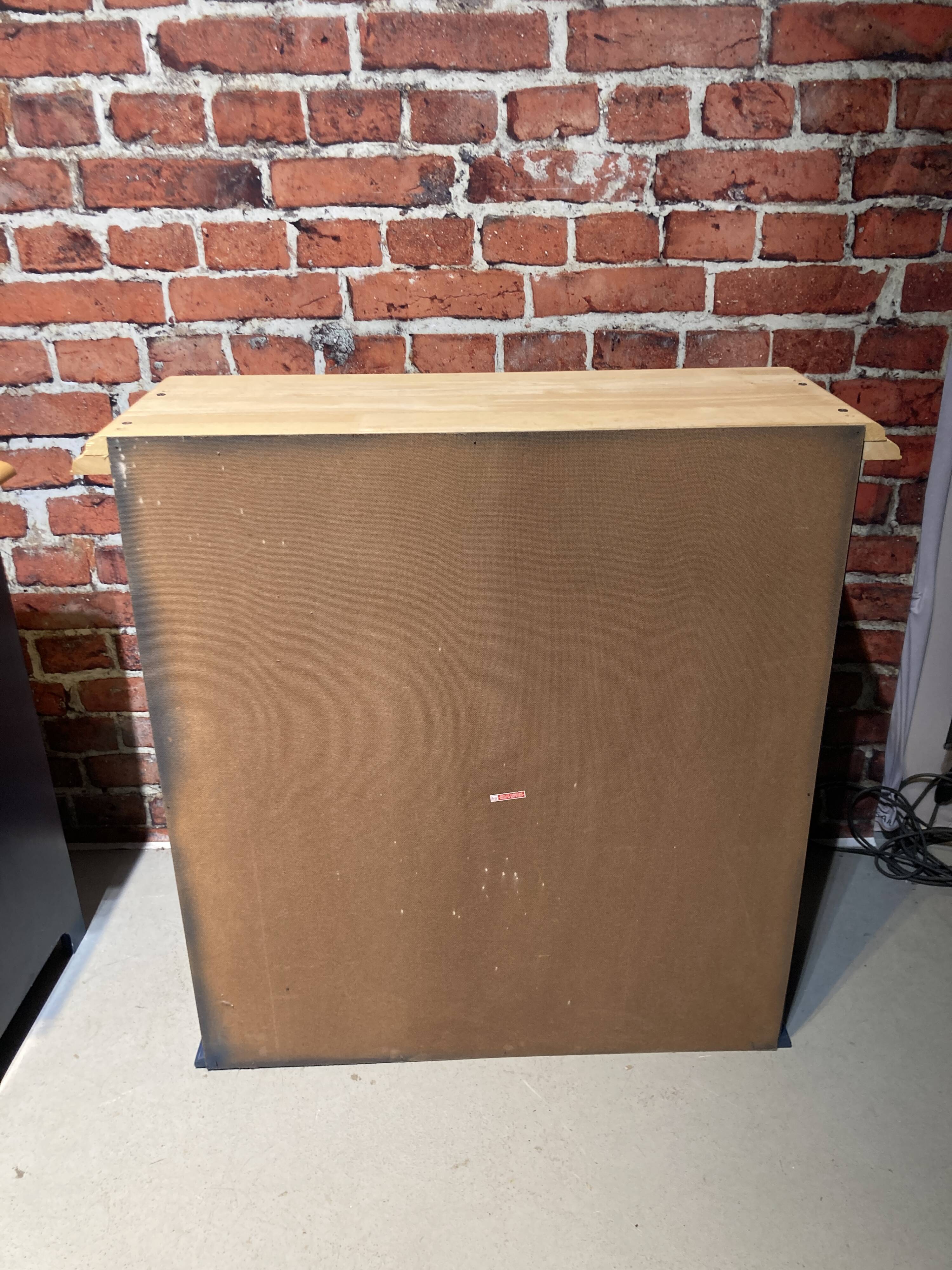 Blue painted wooden dresser