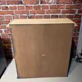 Blue painted wooden dresser