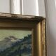Painting oil mountain landscape