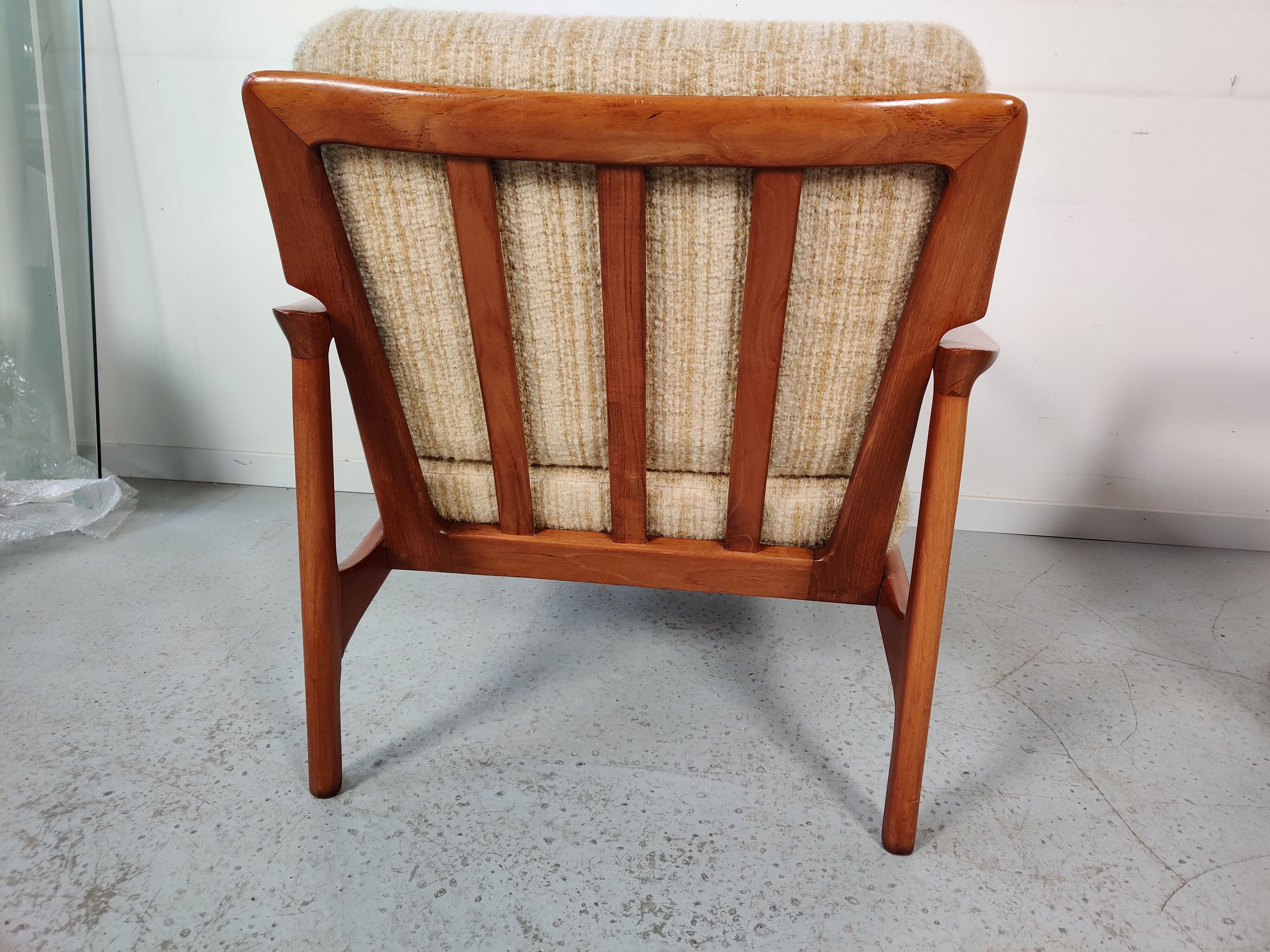 Pair of Scandinavian teak armchairs, Denmark 60s