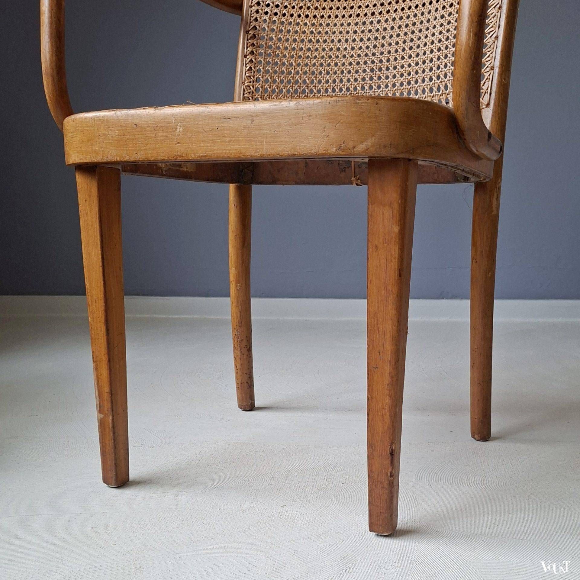 Prague or A 811 F chair, Josef Hoffmann for Thonet, 1950s