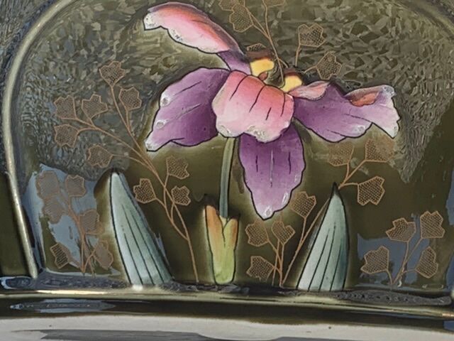 Pot dabbling ceramic Gustave de Bruyn earthenware fives Lille